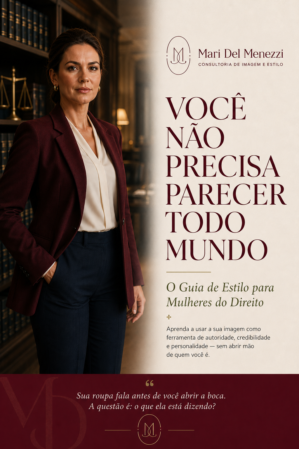 Capa do e-book Você Não Precisa Parecer Todo Mundo — Mari Del Menezzi